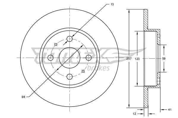 TOMEX Brakes TX 71-22...